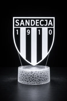 Lampka 3D nocna LED USB Liga Polska Sandecja Nowy Sącz