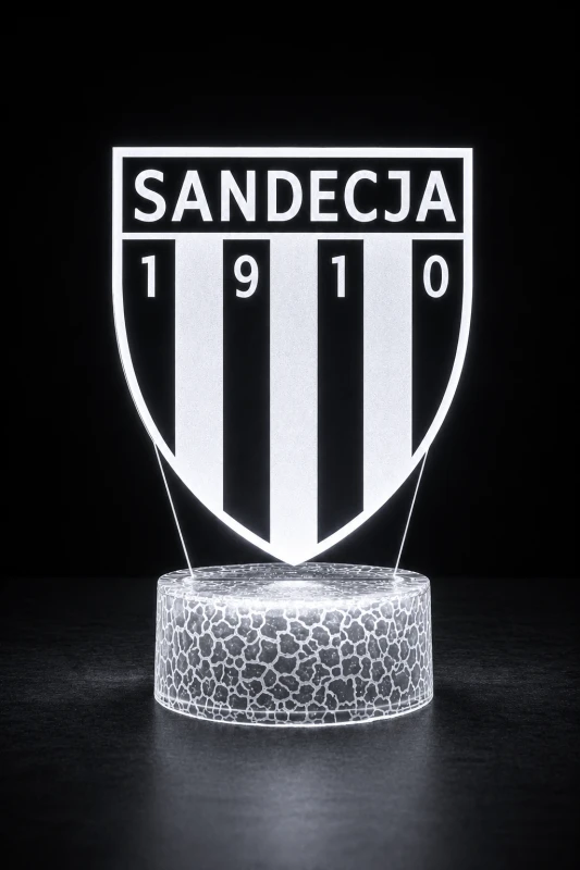 Lampka 3D nocna LED USB Liga Polska Sandecja Nowy Sącz
