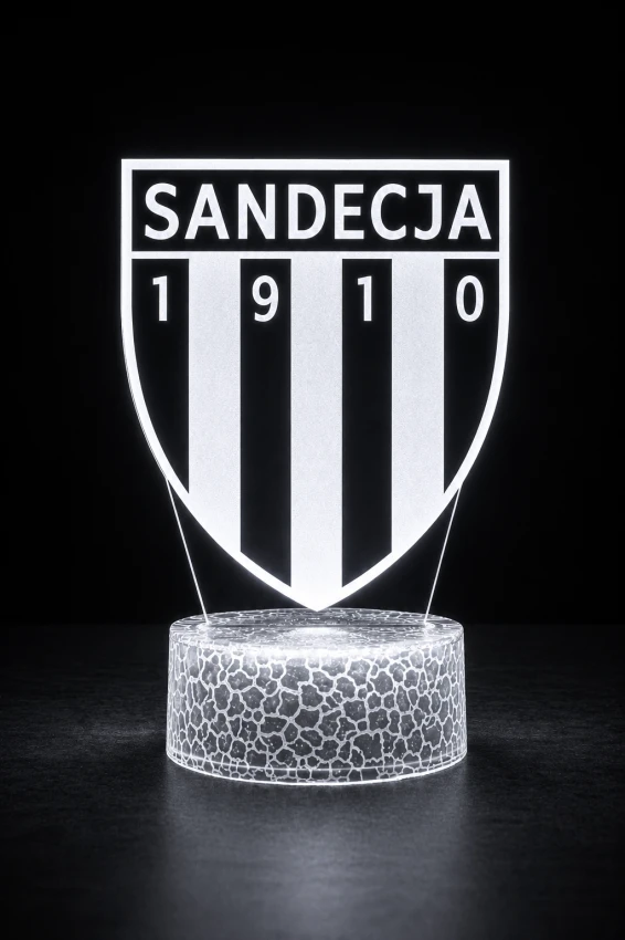 Lampka 3D nocna LED USB Liga Polska Sandecja Nowy Sącz