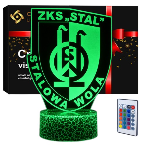 Lampka 3D nocna LED USB Liga Polska Stal Stalowa Wola