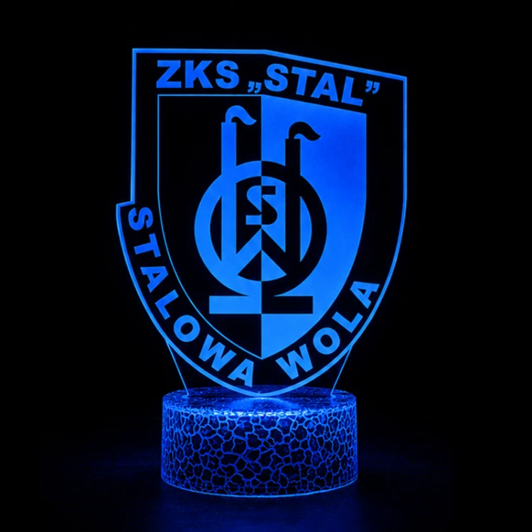 Lampka 3D nocna LED USB Liga Polska Stal Stalowa Wola