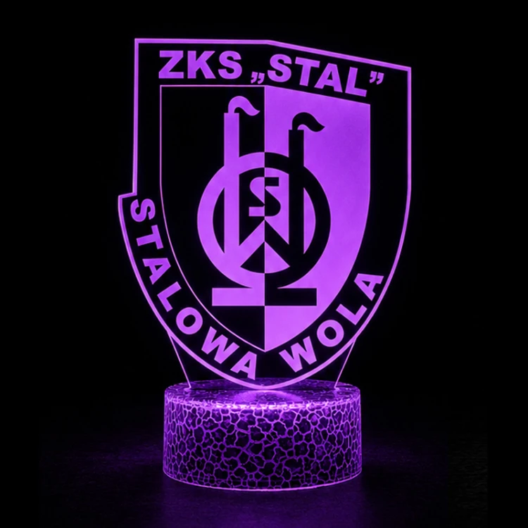 Lampka 3D nocna LED USB Liga Polska Stal Stalowa Wola