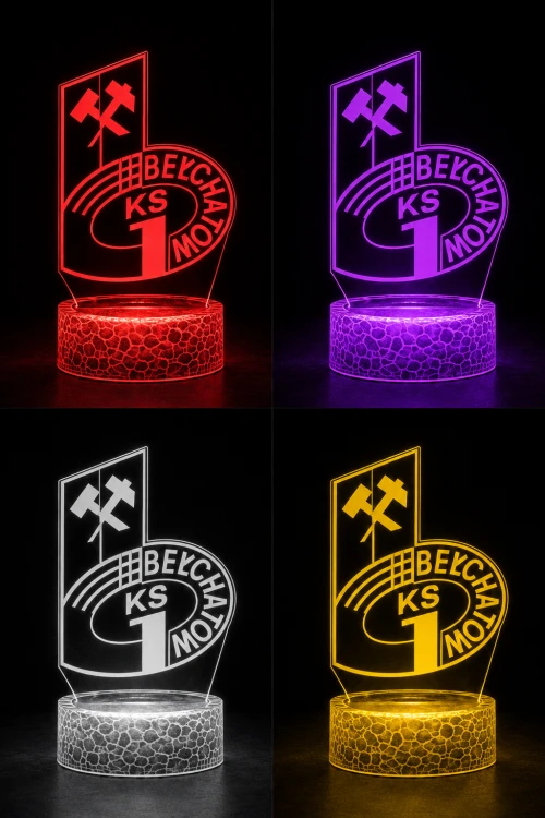 Bełchatów 3D LED – pilot, USB, 16 kolorów.