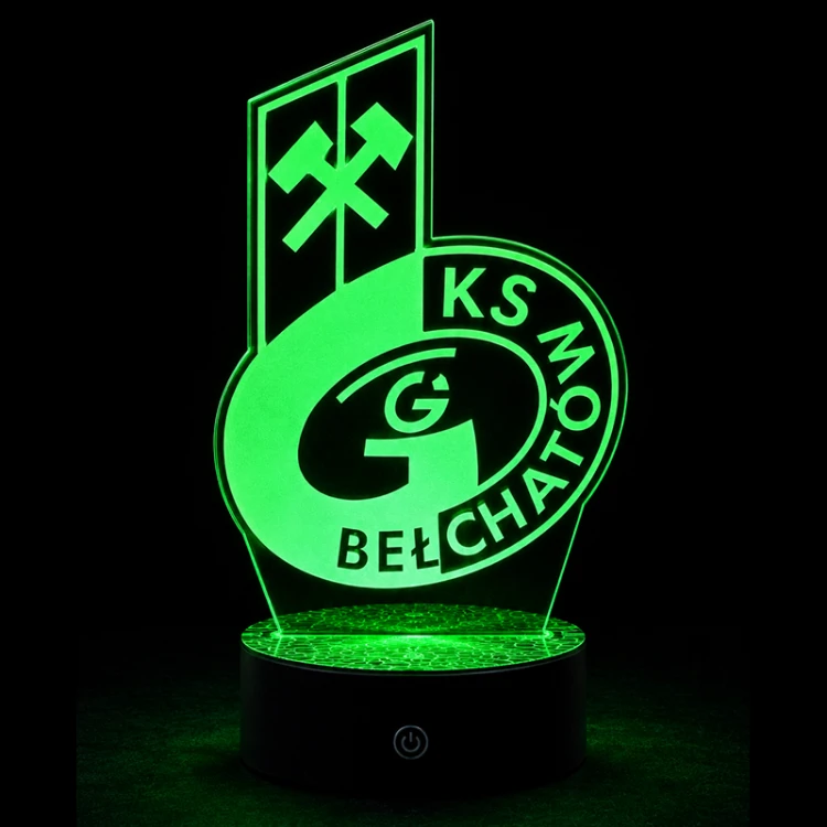 Lampka kibica Bełchatów – 3D LED, 16 kolorów.