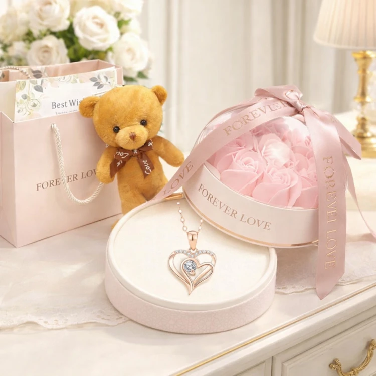 Zloty-Naszyjnik-Serce-Flower-Box-Elegancki-Prezent-dla-Niej-Stan-opakowania-oryginalne.jpg