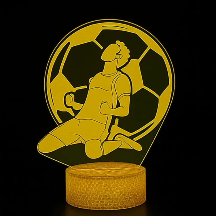 Lampka nocna Personal 3D Lamp LED USB pilot FC Pilkarz