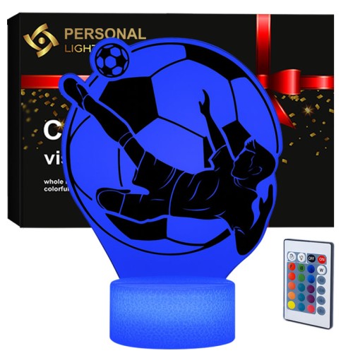 Lampka nocna Personal 3D Lamp LED USB pilot FC Król futbolu