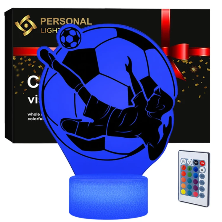 Lampka nocna Personal 3D Lamp LED USB pilot FC Król futbolu