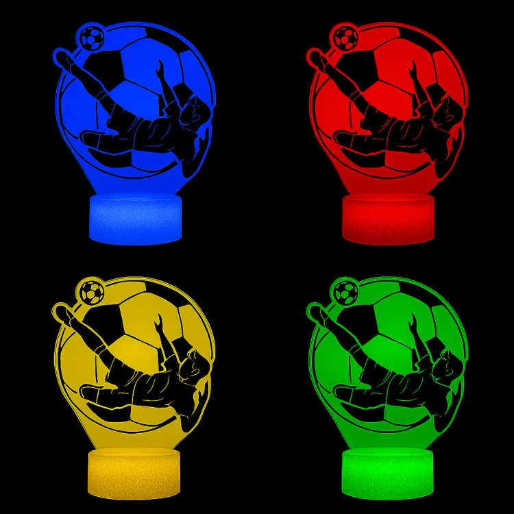 Lampka nocna Personal 3D Lamp LED USB pilot FC Król futbolu