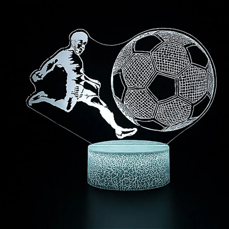 Lampka nocna Personal 3D Lamp LED USB pilot FC Król futbolu