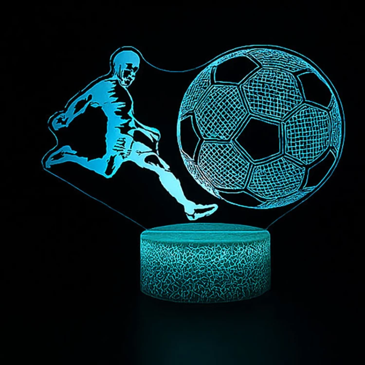Lampka nocna Personal 3D Lamp LED USB pilot FC Król futbolu