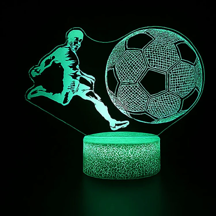 Lampka nocna Personal 3D Lamp LED USB pilot FC Król futbolu
