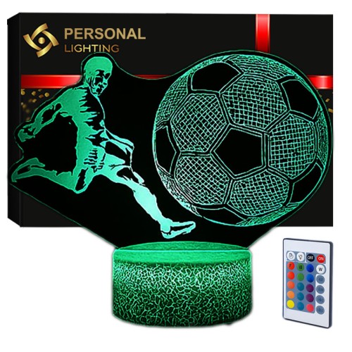 Lampka nocna Personal 3D Lamp LED USB pilot FC Król futbolu