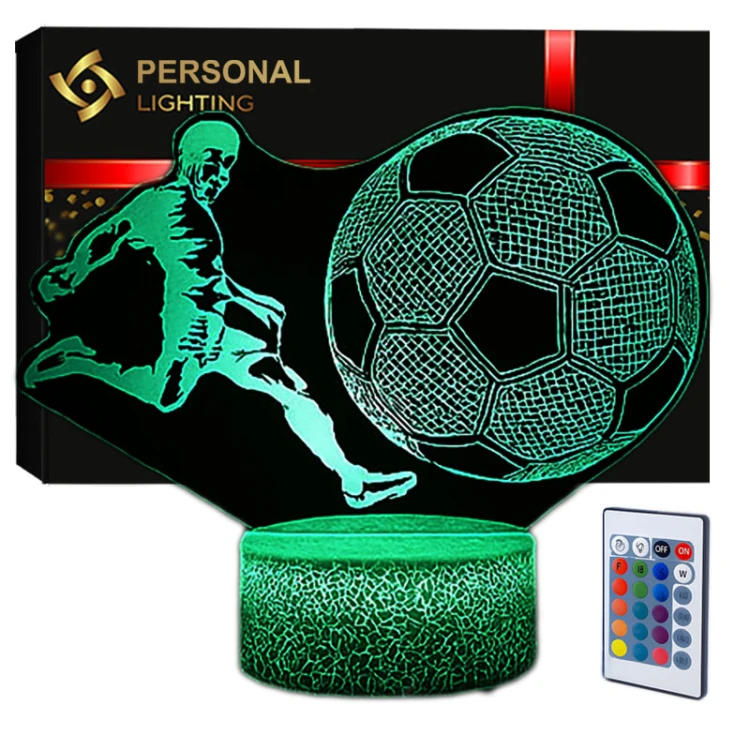 Lampka nocna Personal 3D Lamp LED USB pilot FC Król futbolu