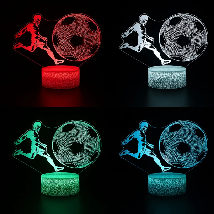 Lampka nocna Personal 3D Lamp LED USB pilot FC Król futbolu
